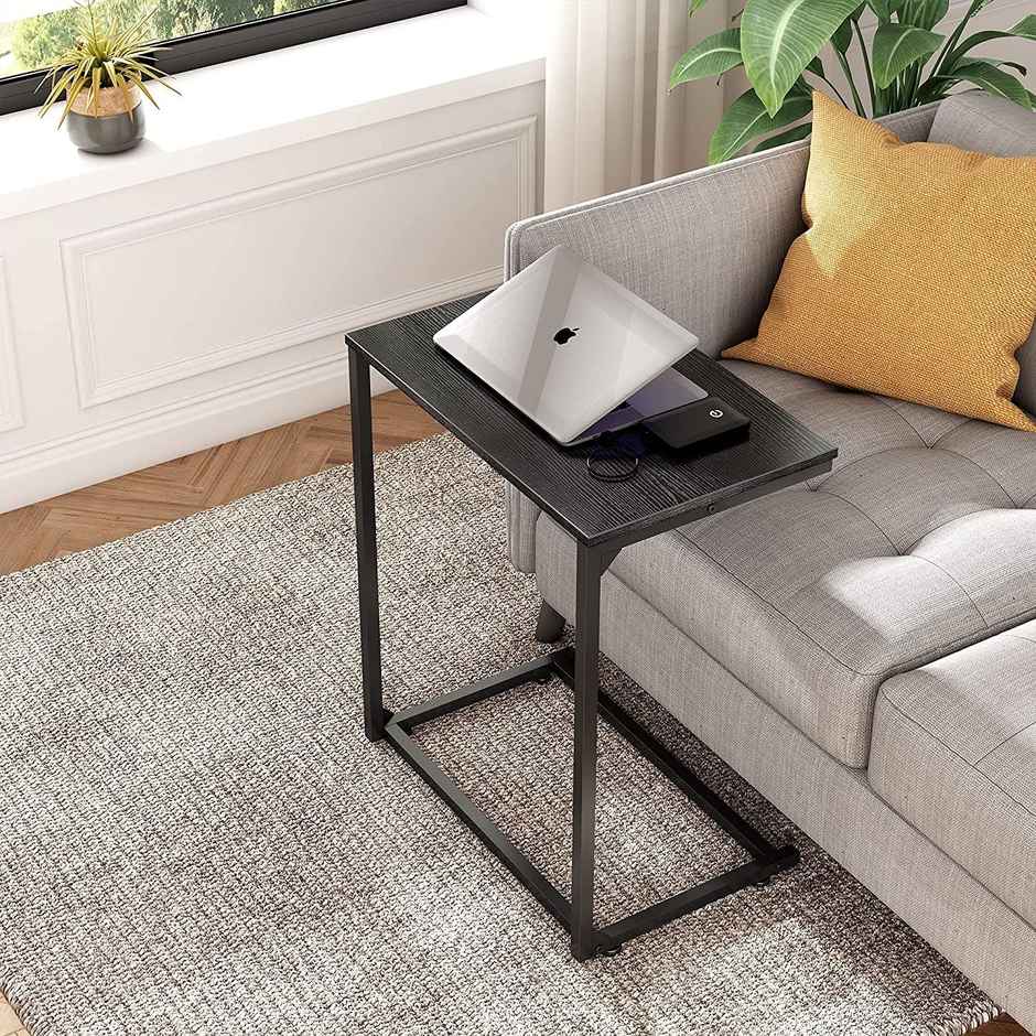 Arlavya Engineered Wood Laptop Table, Ht-26",Width-24",Depth-14"- Natural Brown