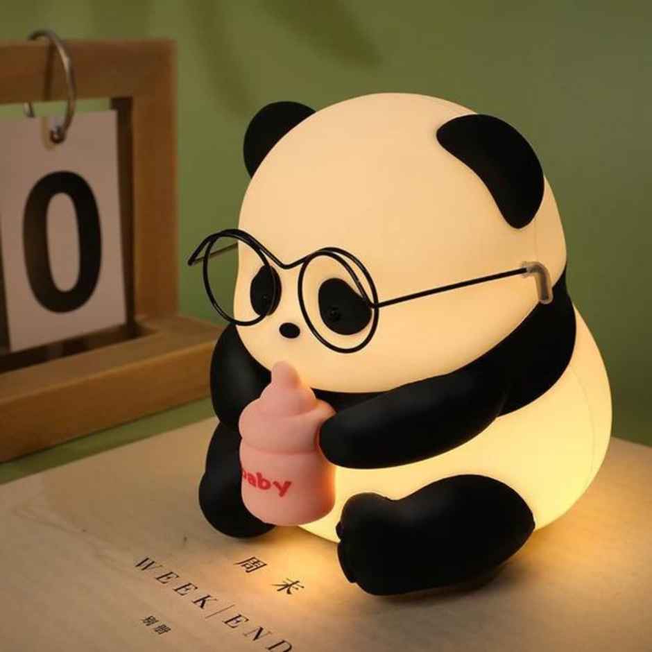 Desidiya Bpa-Free Silicone Baby Panda Night Lamp, Cute Multicolor Lamp