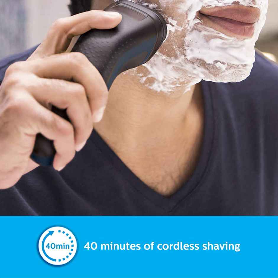 Philips Wet & Dry Electric Shaver for Men|3D Pivot & Flex Heads|27 ComfortCut Blades|S1121/45