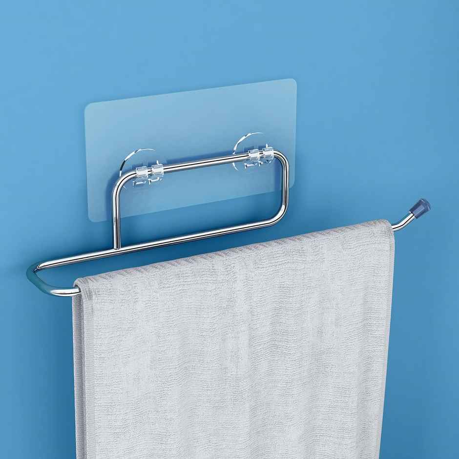 Plantex Self Adhesive Stainless Steel Towel Ring Hanger for Bathroom Accessories - Chrome Finish