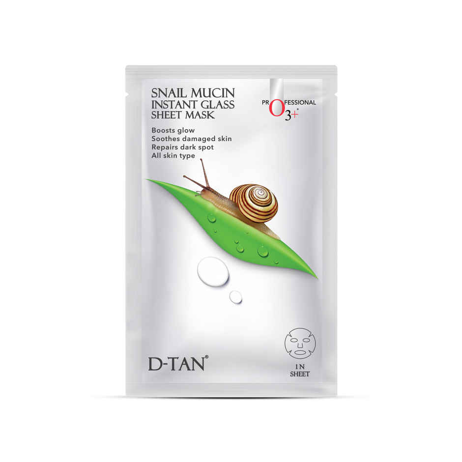 O3+ Snail Mucin Instant Glass Sheet Mask