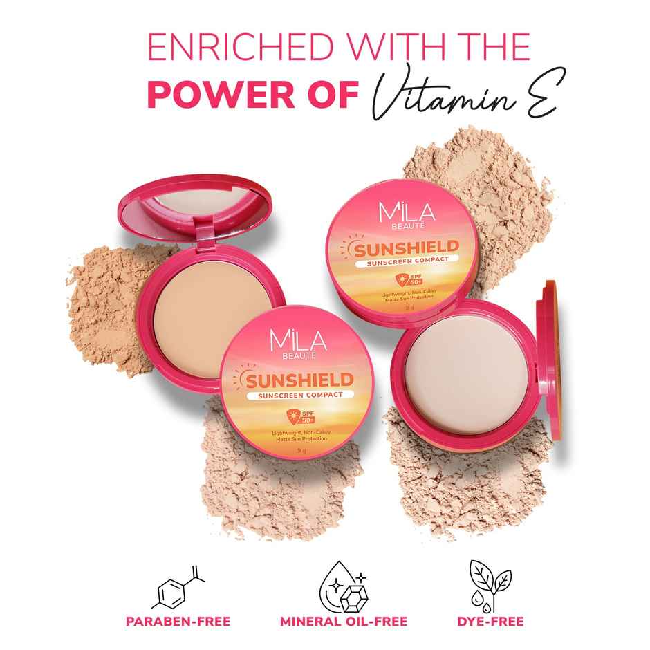 Mila Beaute Women's Sun Shield Sunscreen | SPF 50 PA+++ | Suitable for all Skin Types - Ivory