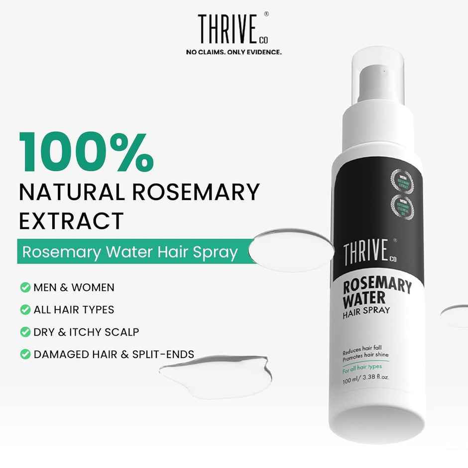 Thriveco Rosemary Water Hair Spray With 100% Natural Rosemary Extract For Men & Women,