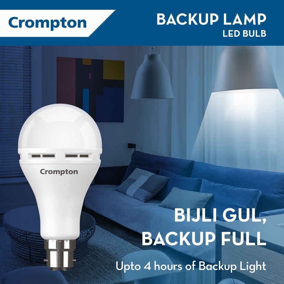 Crompton 12W LED Bulb | Cool Day Light | B22 Base Holder