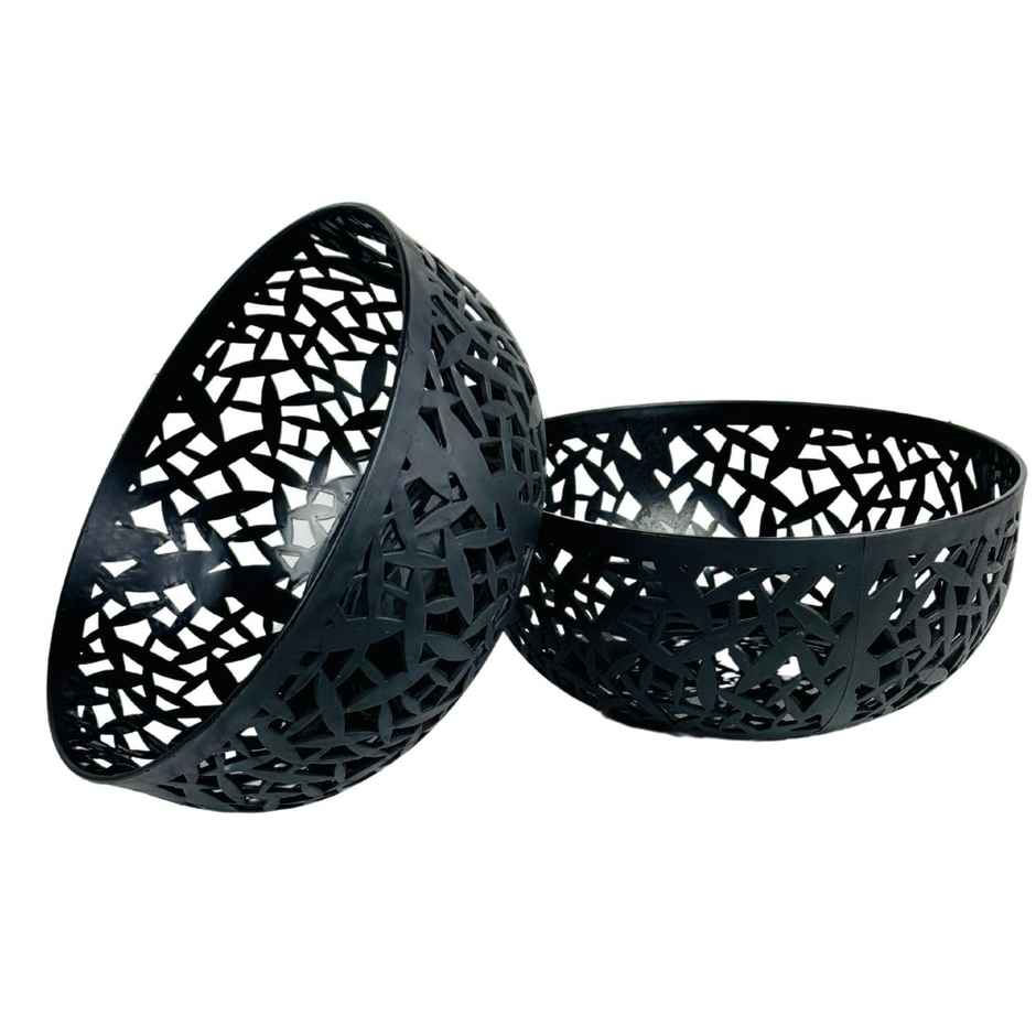 Go Hooked Plastic Fruit Bowl - Dark Grey
