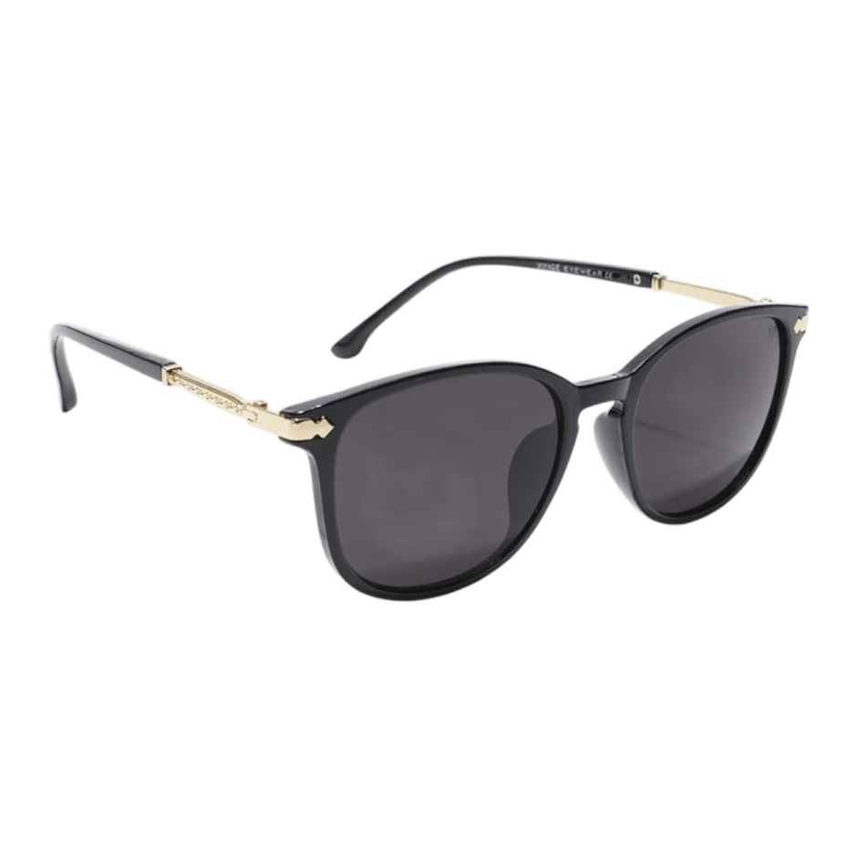 Voyage Women's Plastic Wayfarer Sunglasses | Black - L