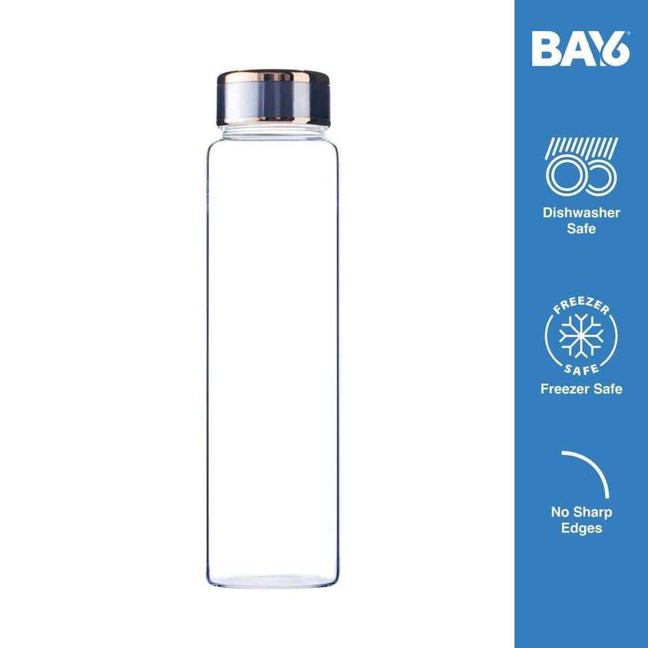 BAY6 Premium Imported Borosilicate Glass Bottle | 600 ml