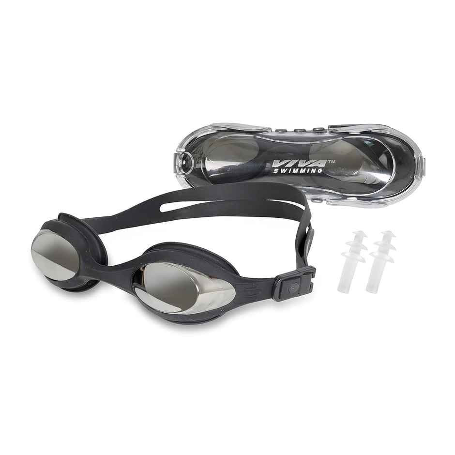 Vector X Viva Swimming Focus One Piece Mirror Goggle | Double Silicone Strap| Anti Fog