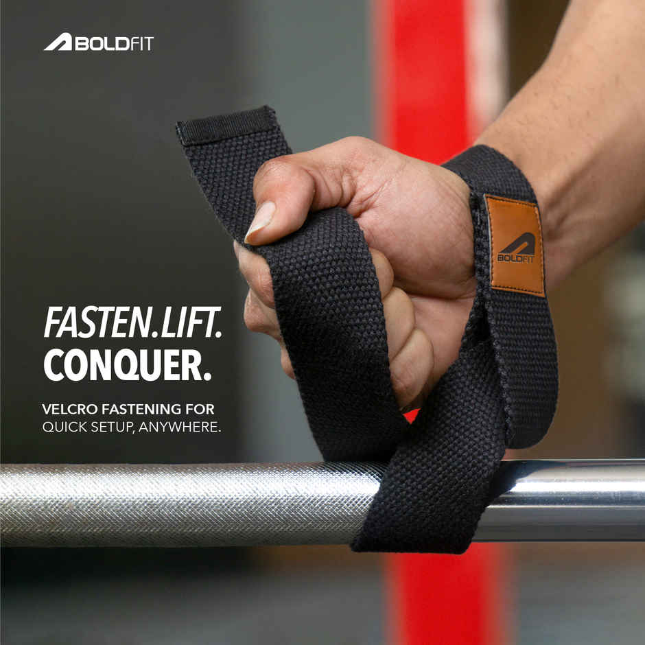 Boldfit Boldfit Weightlifting Straps Wrist Supporter For Gym Straps 1 Pair Strap