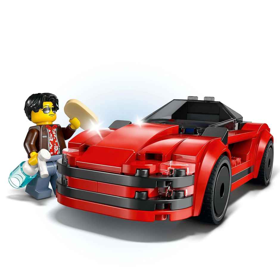 LEGO City Red Sports Car Supercar Toy Vehicle Set 60448 Building Blocks Toys