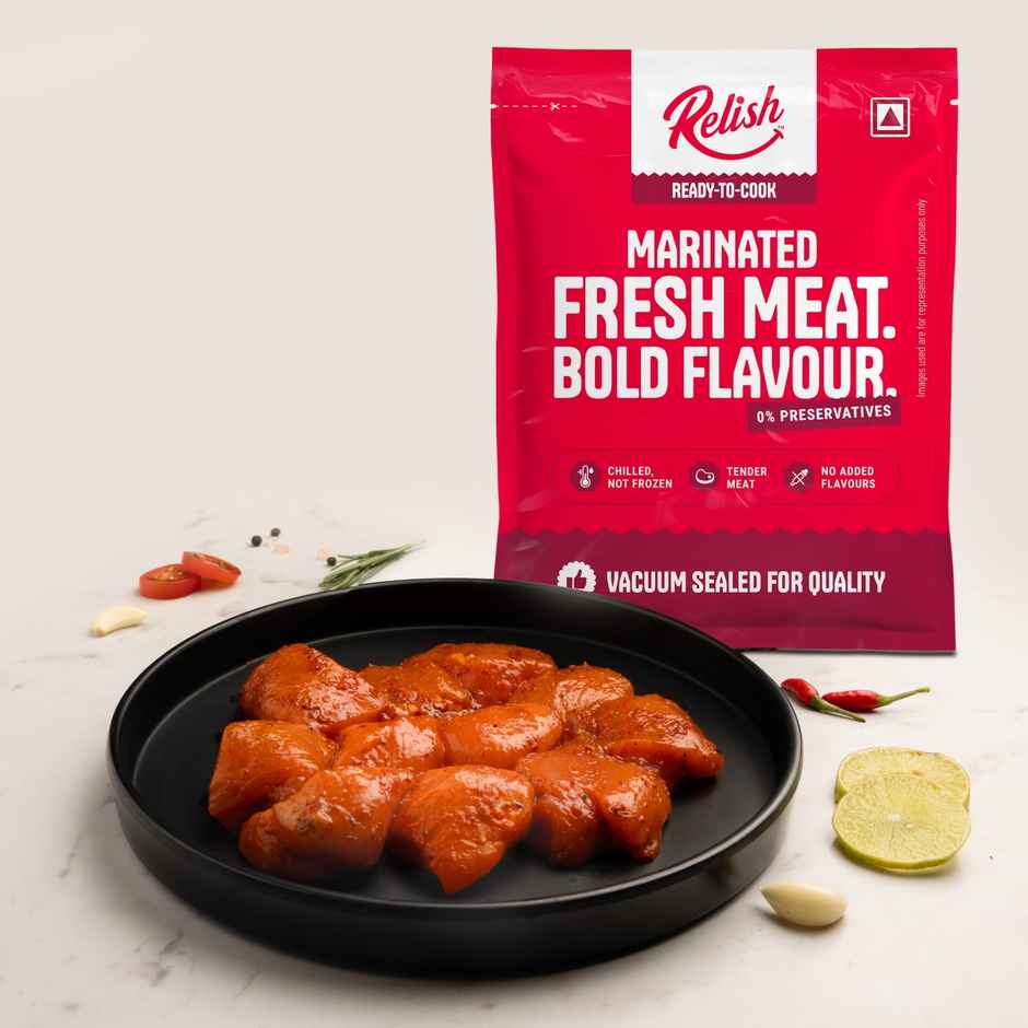 Relish Chicken Schezwan | Energy - 116 Kcal | Protein - 39.02 g / 100 g