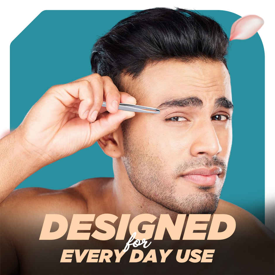 VEGA Tweezer - Square Tip, Silver, (TW-01)