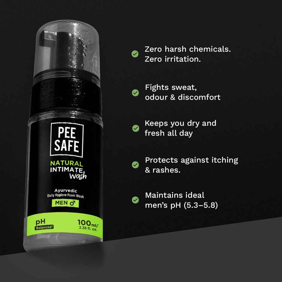 Pee Safe Natural Intimate Wash for Men | Dermatologically Tested