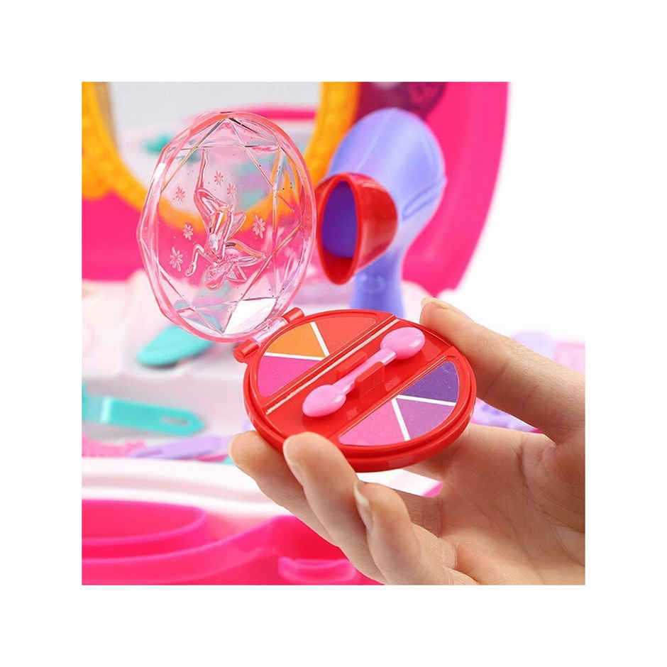 Toyshine Carry Along Beauty Set Toy with Briefcase and Accessories, (Multicolour)