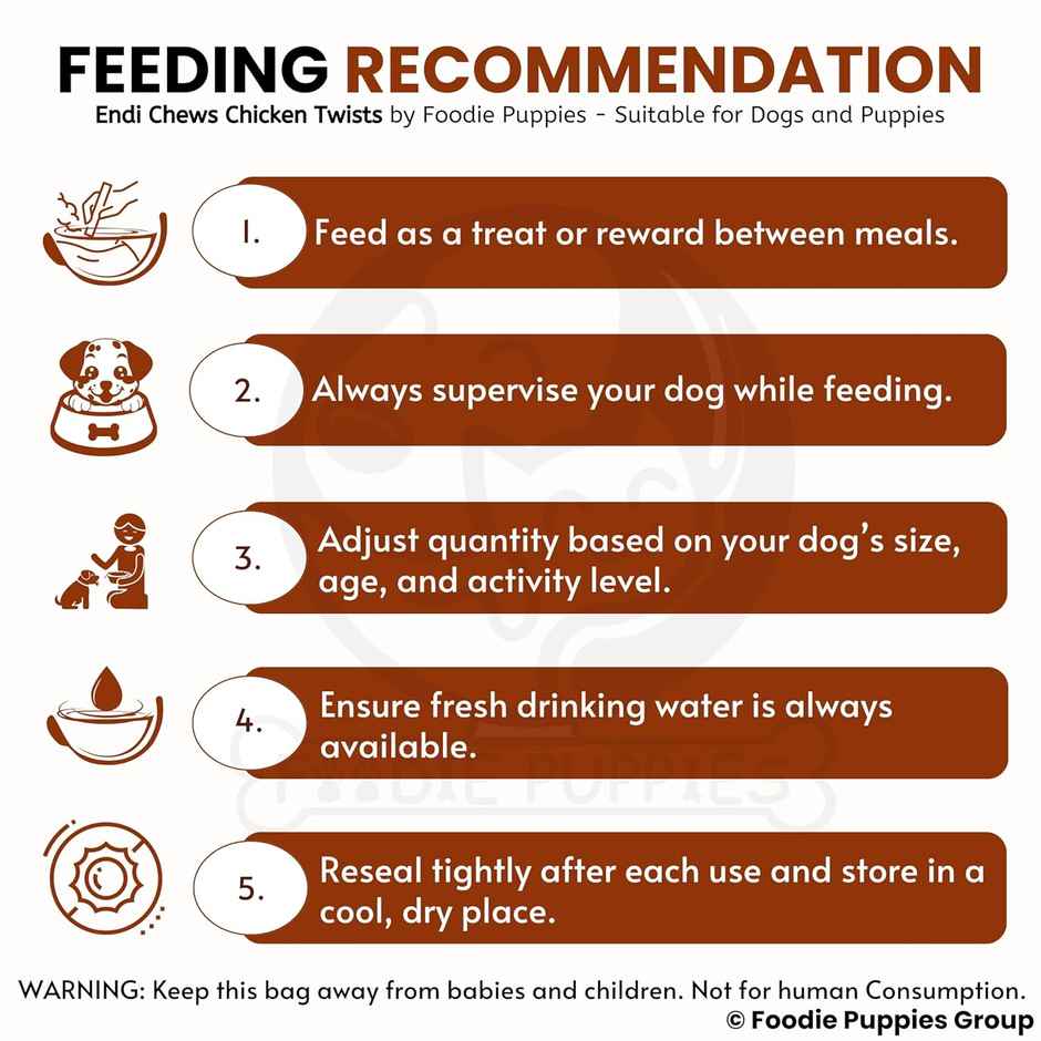 Foodie Puppies Dog Treat Chew Twists Stick