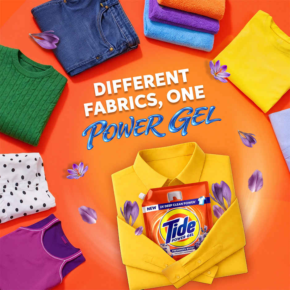 Tide Power Gel Liquid Detergent for Top Load & Front Load Washing Machine