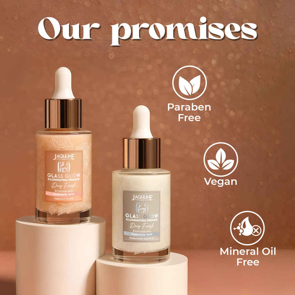 Jaquline USA Lumi Glo Glass Glow Illuminating Primer | Radiant Rose