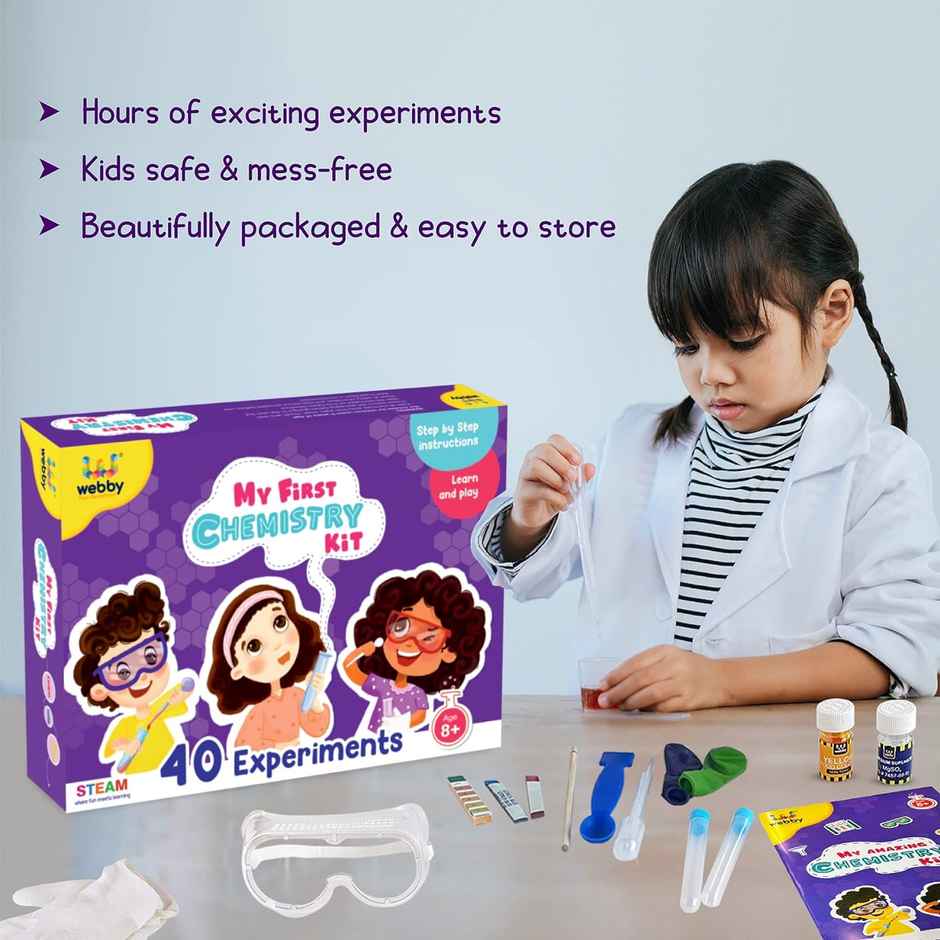 Webby Toys Chemistry Science Kit (Multicolour, 8+ years)