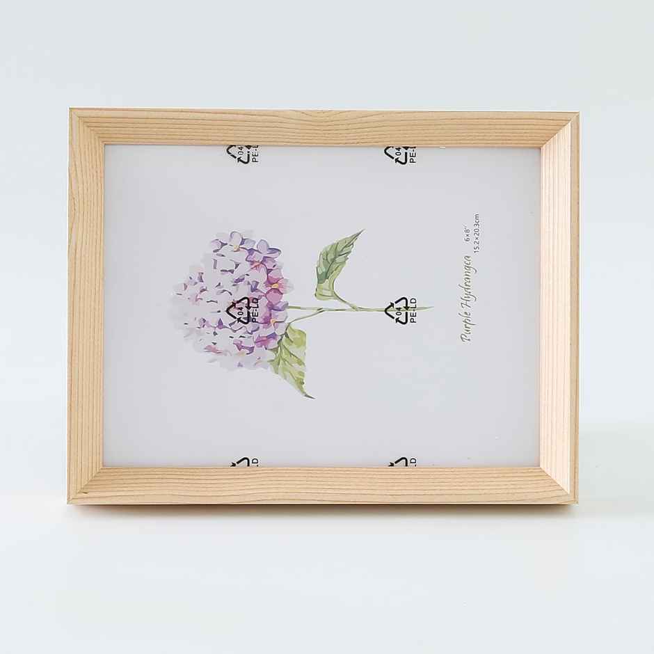 Kuber Industries Photo Frame | Horizontal & Vertical | Crystal Clear Glass | 16.7x21.8 CM|Natural