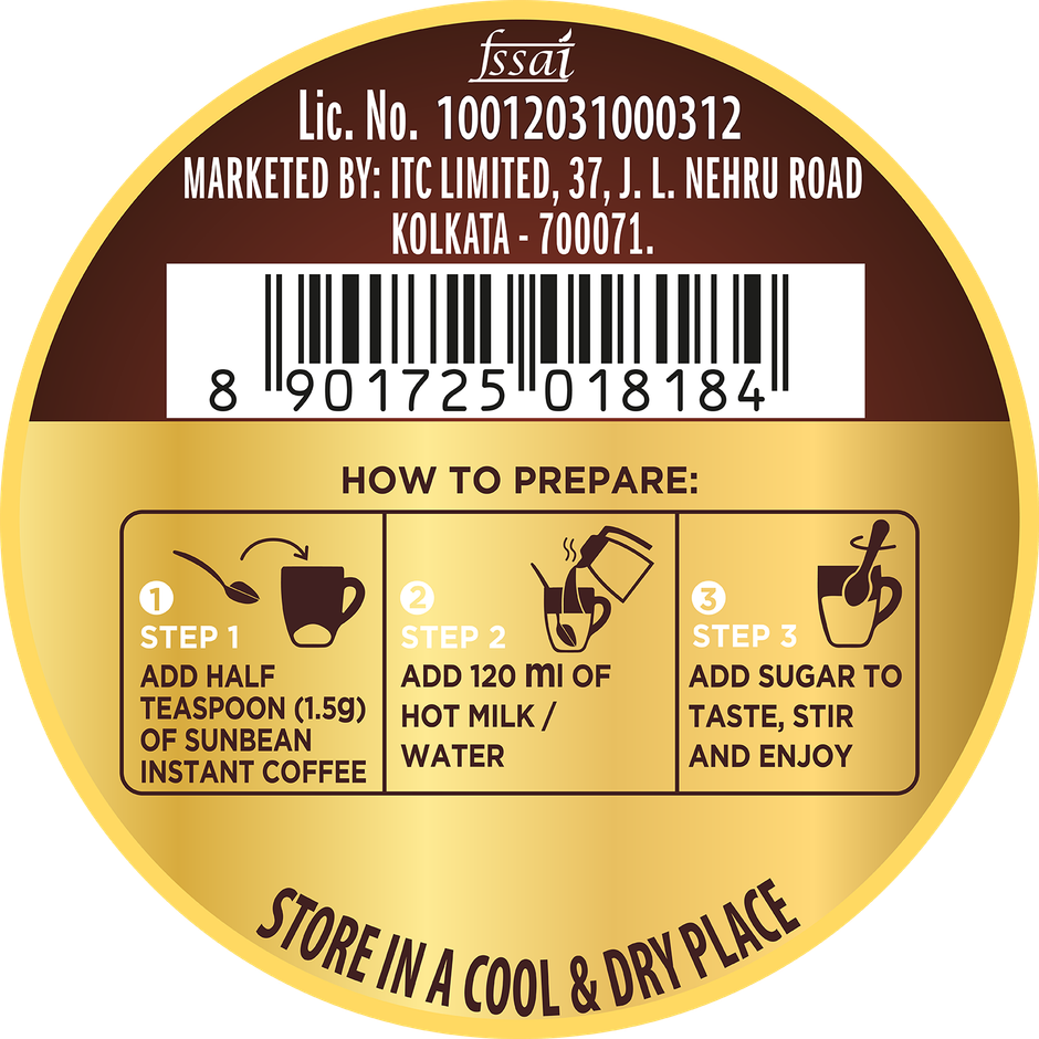 Sunbean Rich and Intense Aroma Medium Roast Instant Coffee