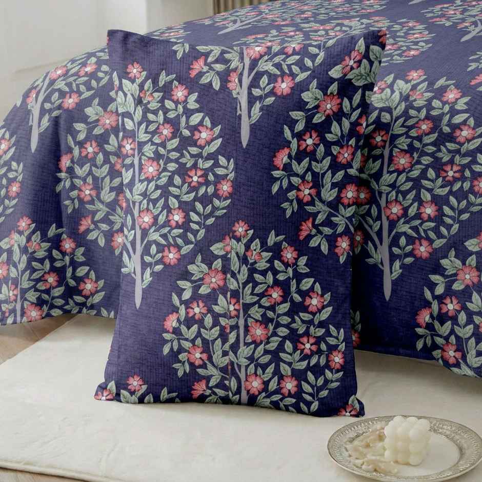 Status Crown Superfine Microfiber Single Bedsheet | Royal Grid | 150 x 220 cm