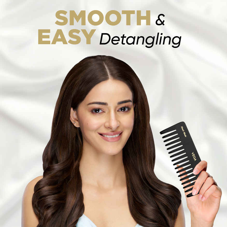 VEGA Shampoo Hair Comb - Large Hmbc-406 | Black