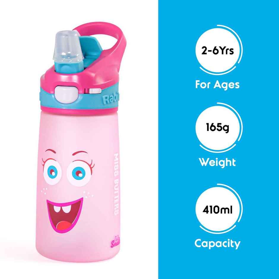 Rabitat Snap Lock | Spill-Proof 100% BPA Free Kids Water Bottle | Food-Grade