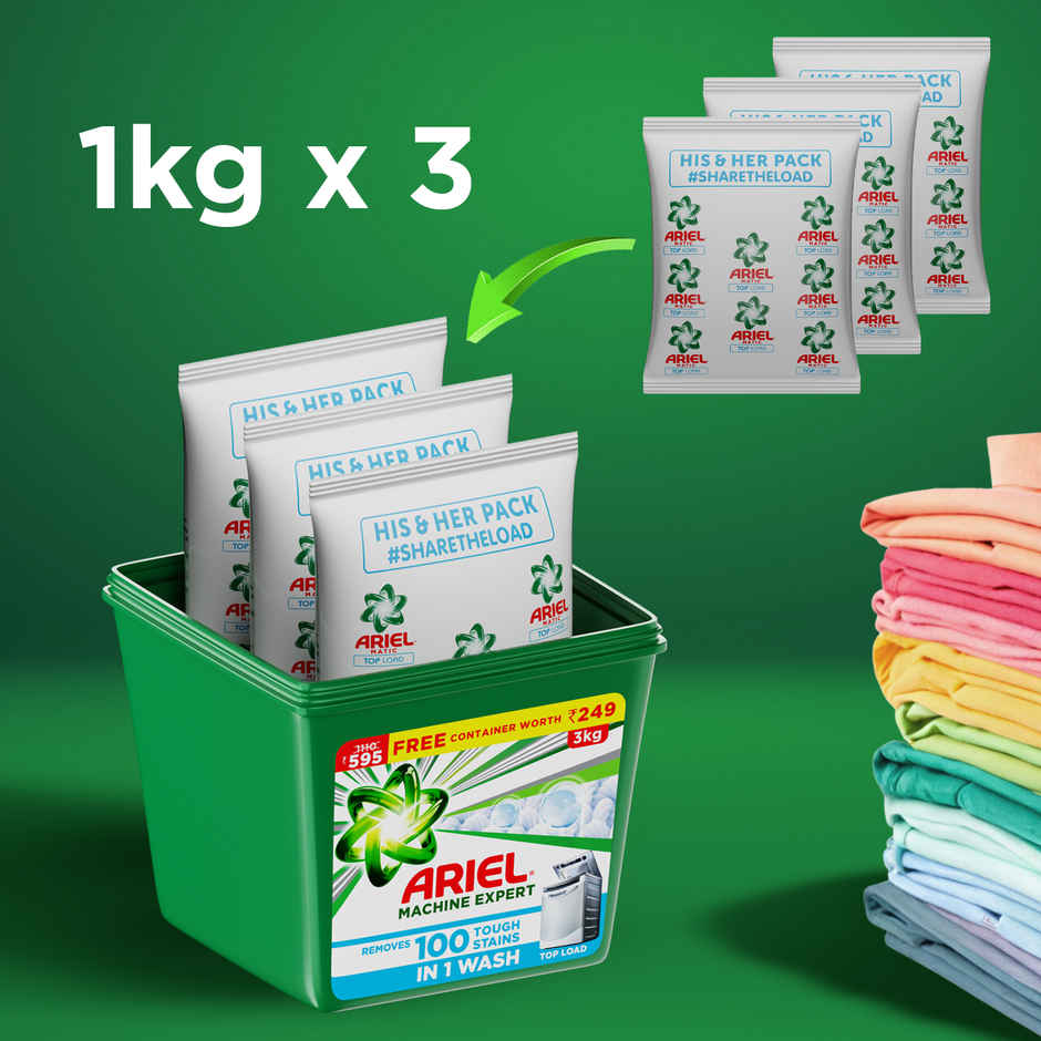 Ariel Machine Expert Detergent Powder Top Load Cannister Free | For Washing Machine