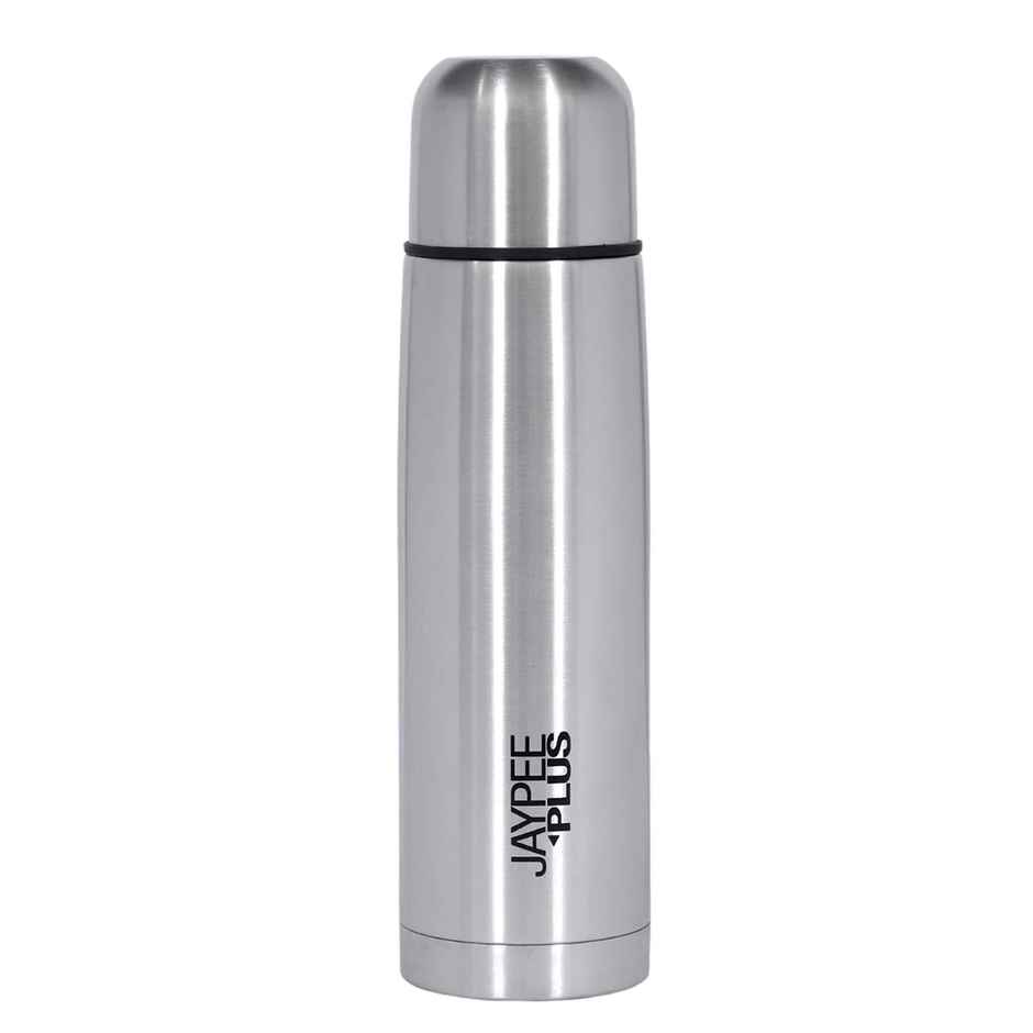 Jaypee Plus Max Vacuum Insulated Stainless Steel Hot & cold Water Bottle SS Finish | , 750ml