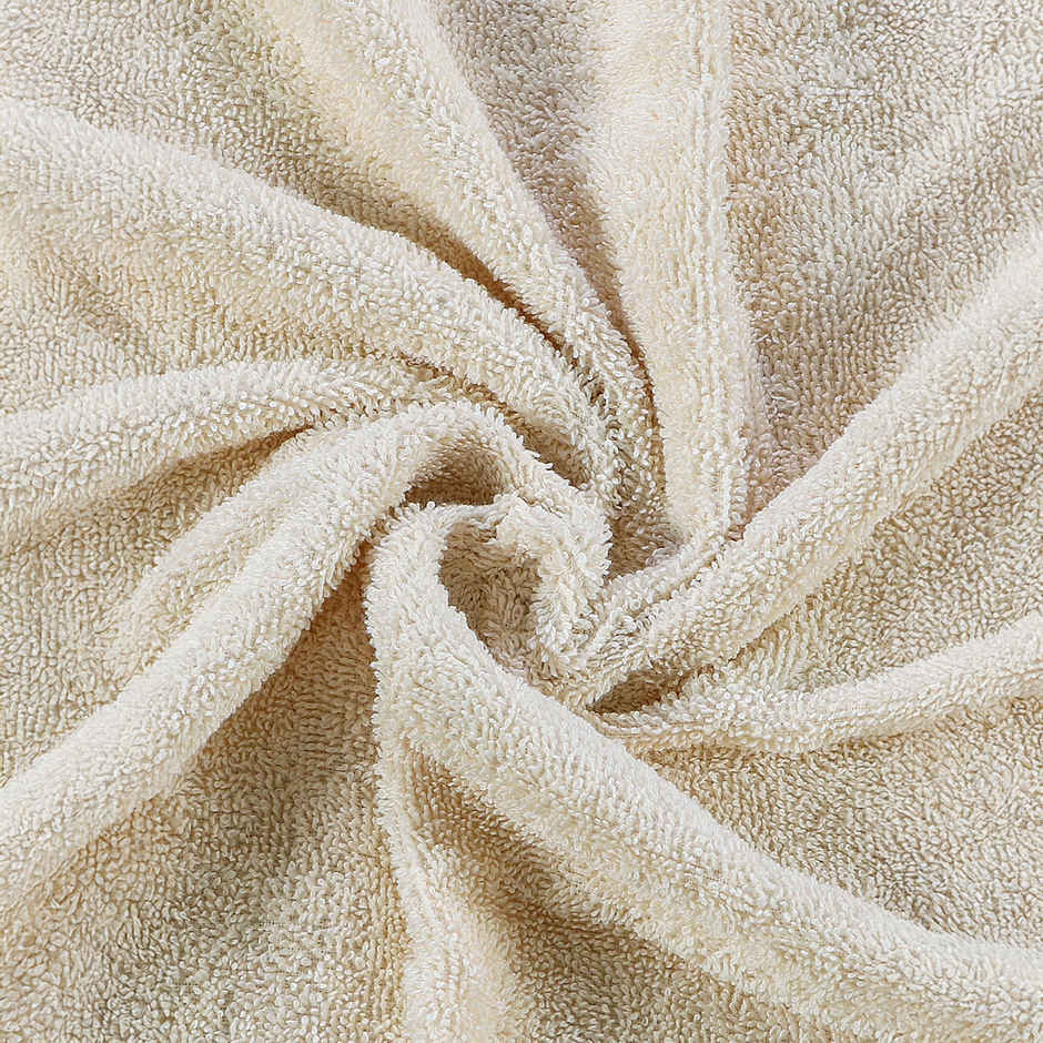 Superspun 100% Cotton- 420 Gsm- Vodre- Single Piece- Bath Sheet- Size:90 x 180 - Cream