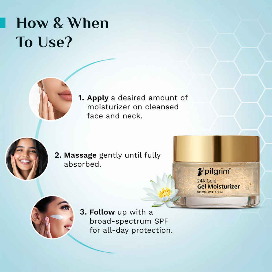 Pilgrim 24K Gold face mask for Glowing skin, Boosts Collagen and Restores Skin Radiance, For Men & Women