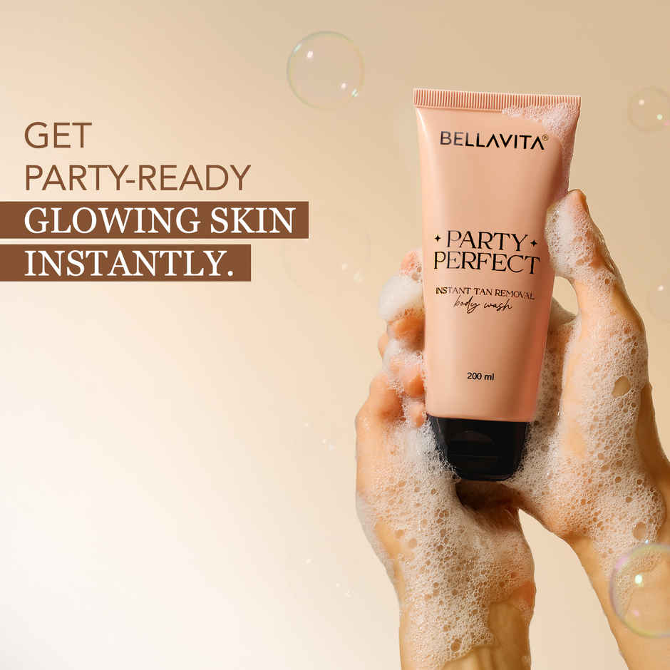 BELLAVITA Party Perfect 2-in-1 Body Wash| Instant Tan Removal | Instant Brightening
