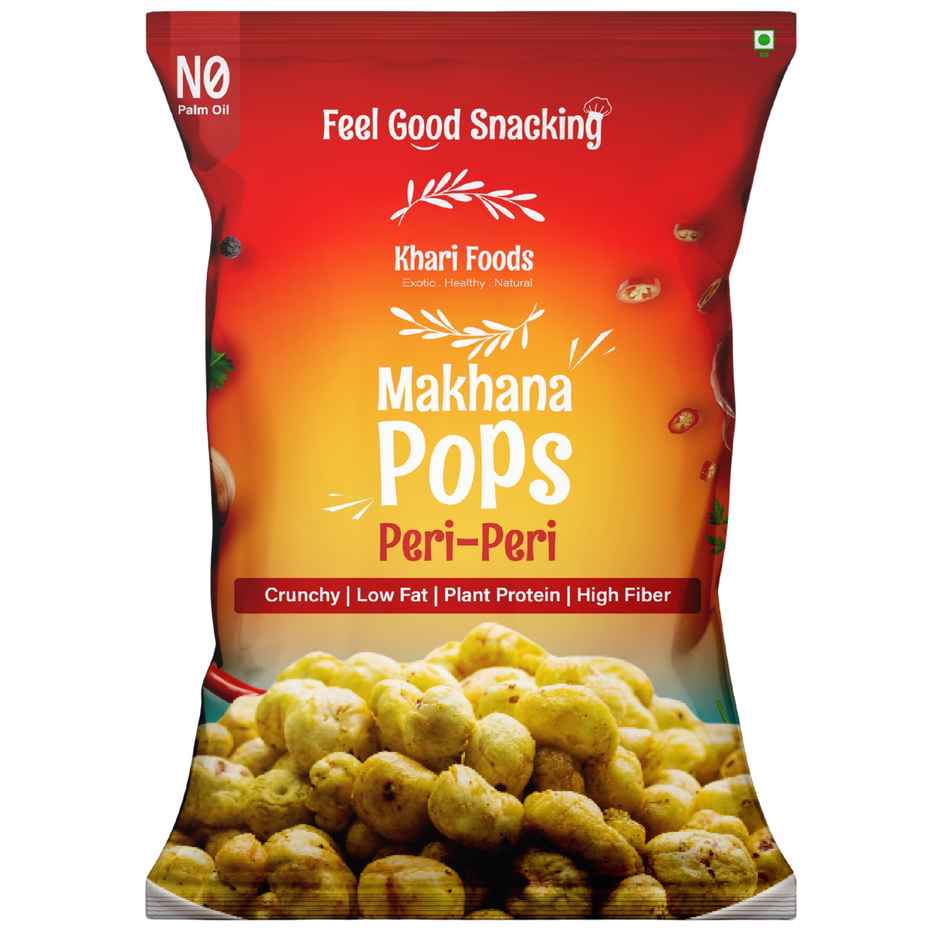Khari Foods Makhana Pops | Peri Peri Foxnuts | Healthy Snacks