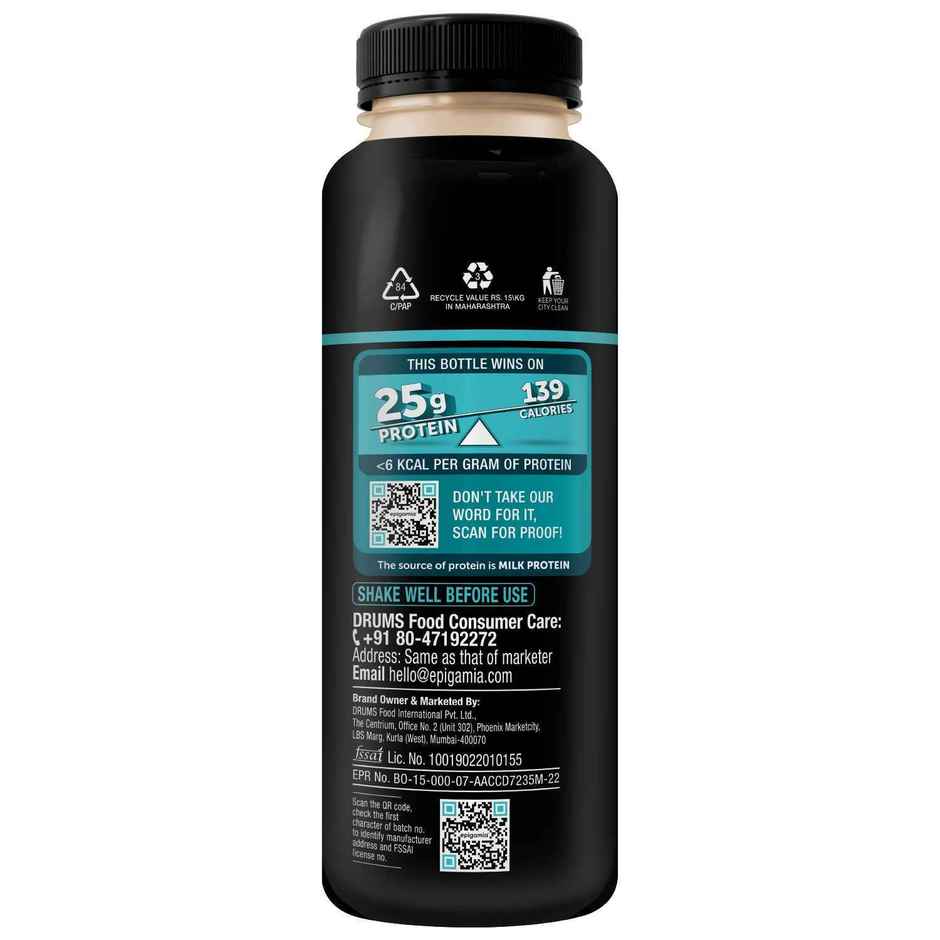 Epigamia Turbo Cookies And Cream Protein Milkshake