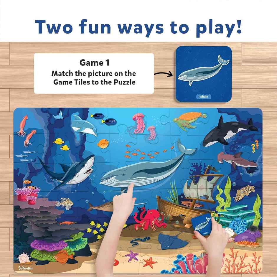 Skillmatics Piece & Play - Underwater Animals Puzzle (3 - 7 Years)