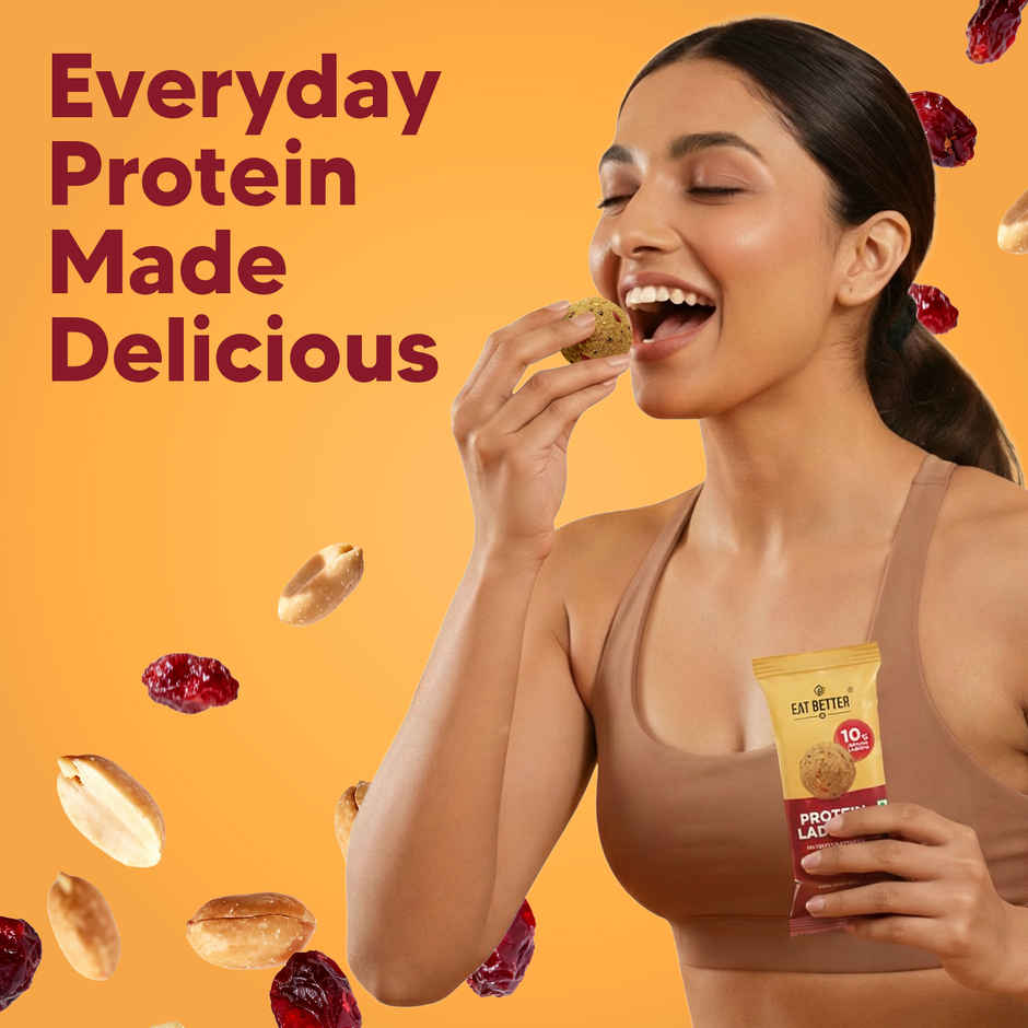 Eat Better Co Protein Laddu | Peanut Cranberry