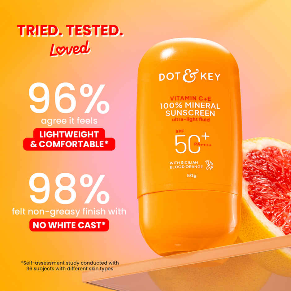 Dot & Key Vitamin C + E 100% Mineral Sunscreen SPF 50+ PA++++