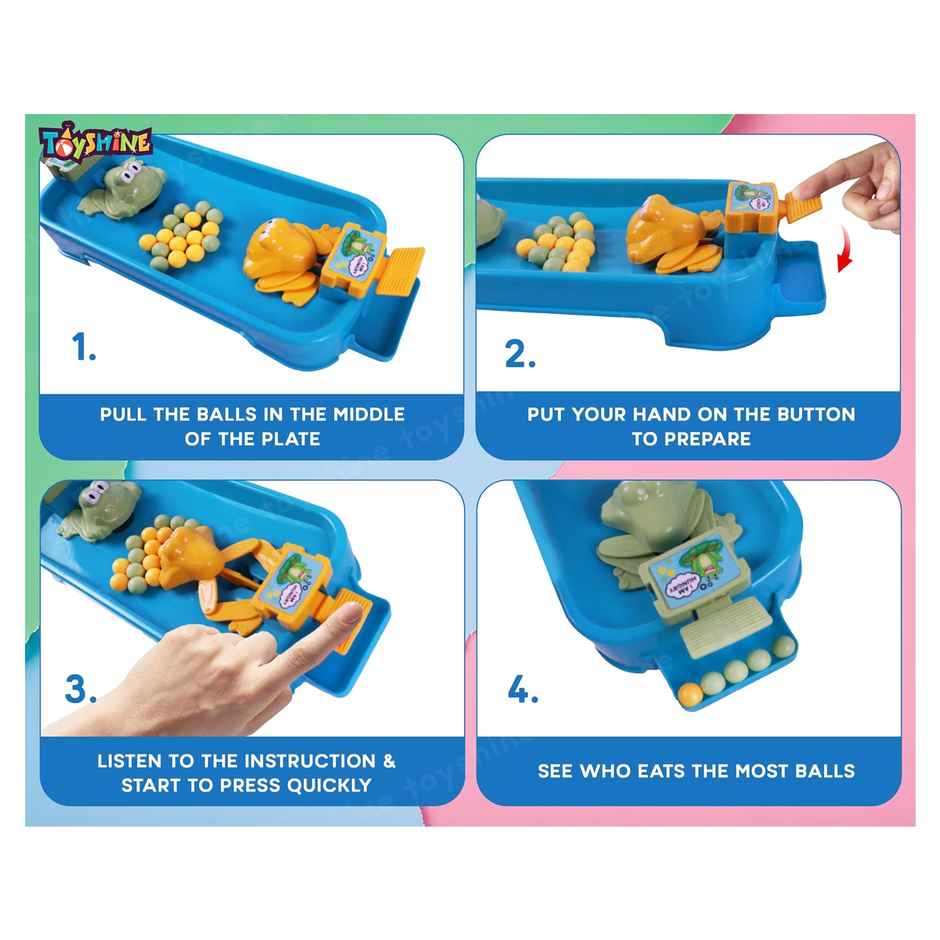 Toyshine Hungry Frog Eating Beans Parent Child Interactive Indoor Game