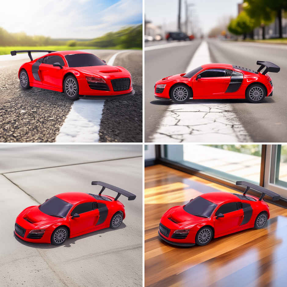 Race N Roll 1:24 Rechargeable Hi Speed Mini Remote Control Car - Aud Red