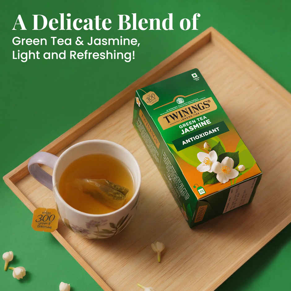 Twinings Green Tea Jasmine | 25 Teabags | Pure Elegance | Smooth & Floral