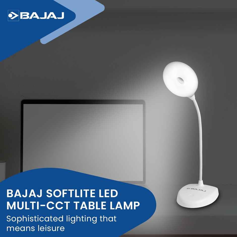 Bajaj Softlite LED Multi-CCT 3 in 1 Color Modes Table Lamp