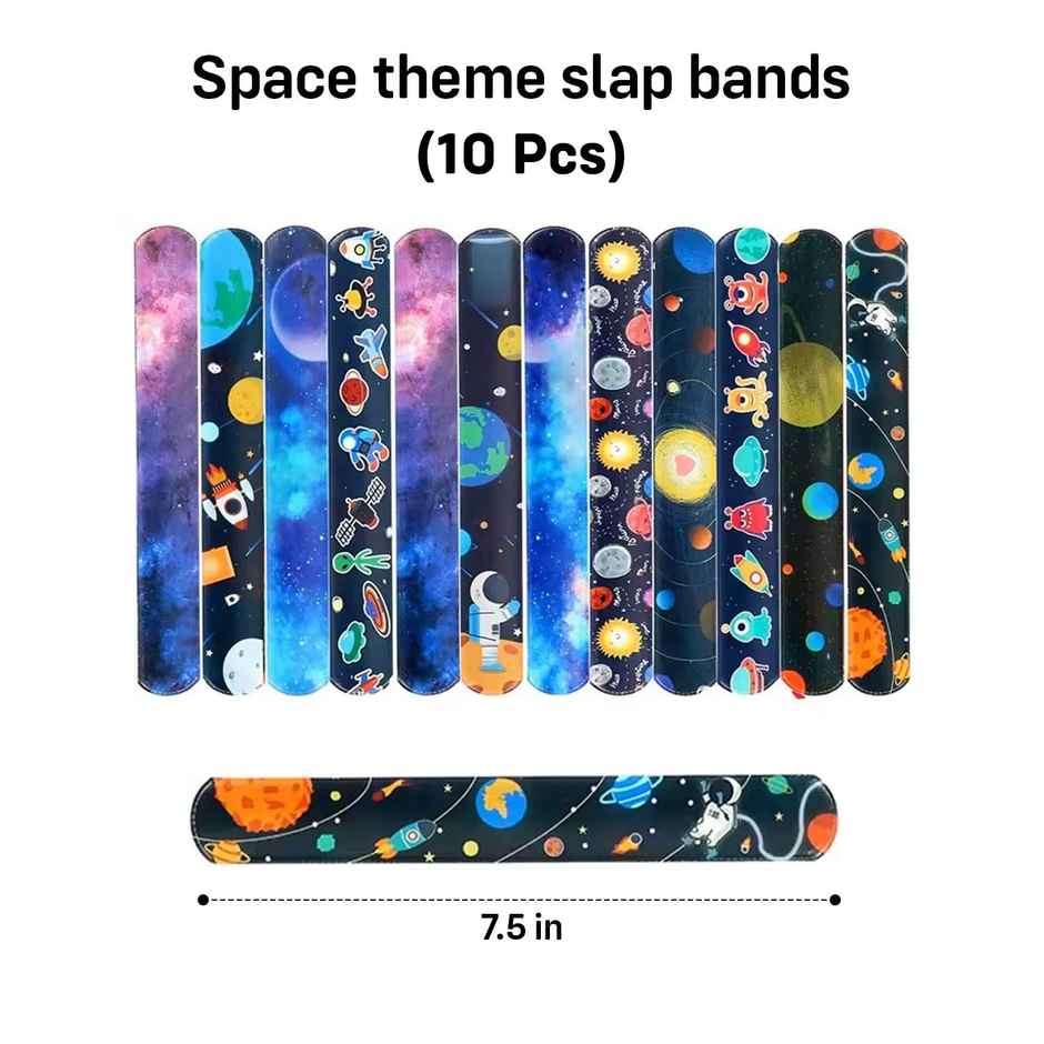 Space Theme Slap Bands For Return Gifts | Party Propz