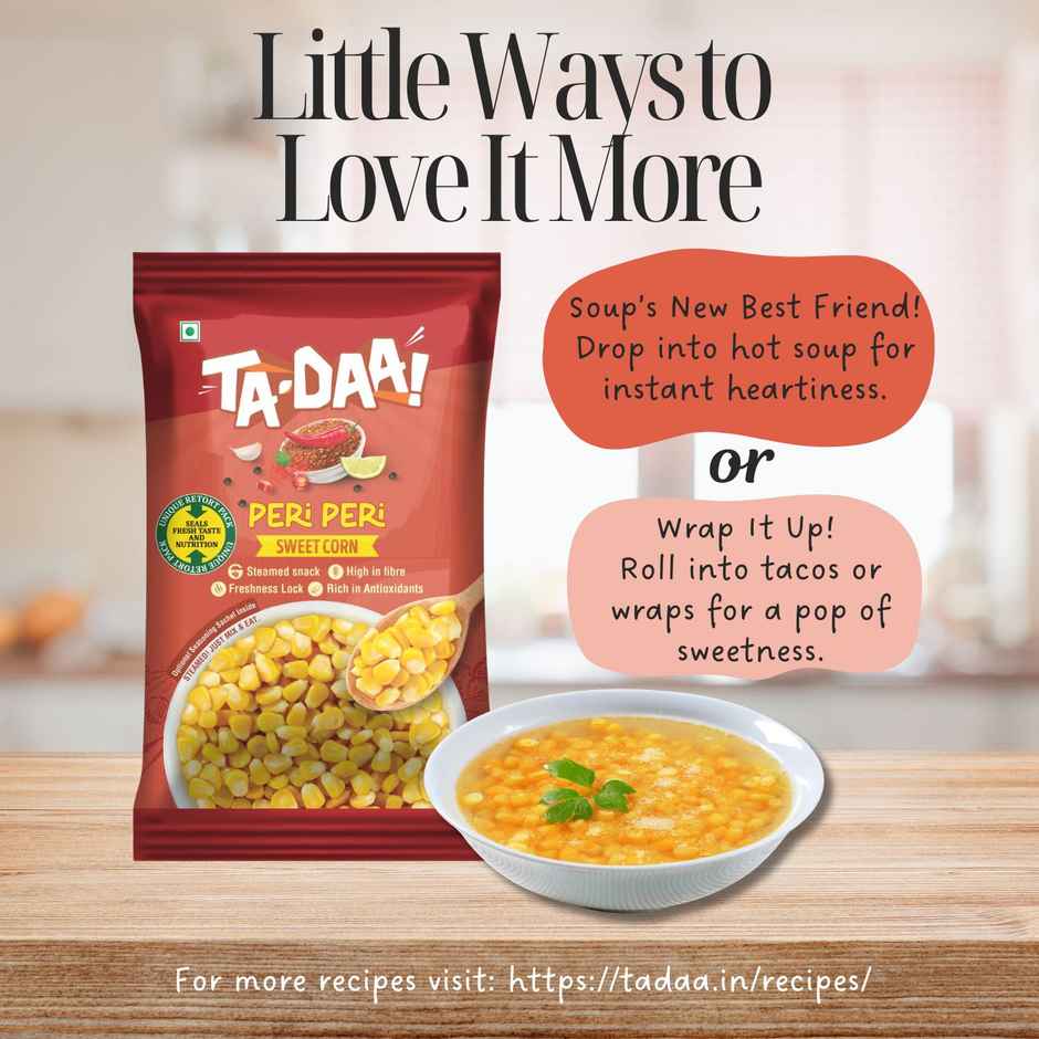 Tadaa Sweet Corn Kernels Peri Peri
