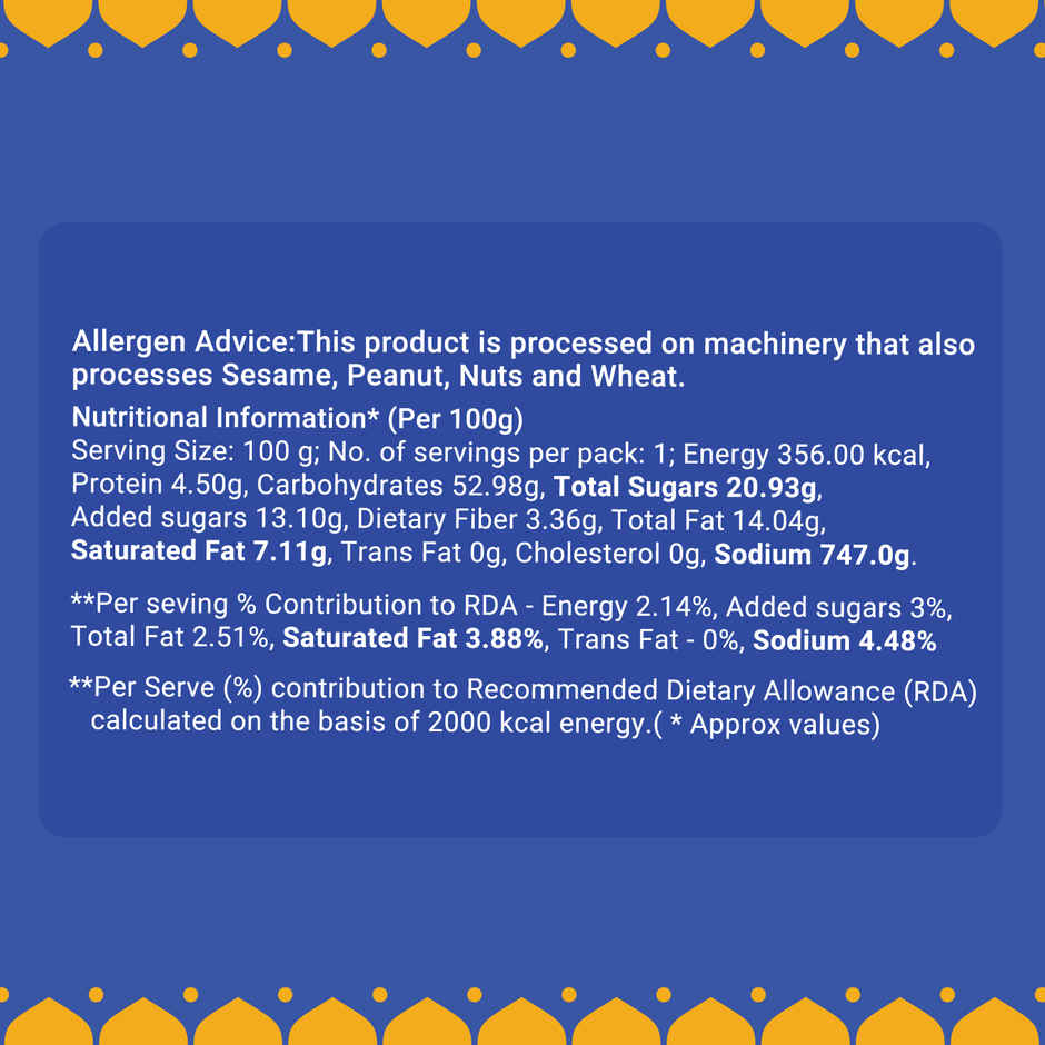 Premium Kaju Katli, 61% Cashew | Burfi | Kaju Katri | Sweets By Go Desi (180g) & Go Desi Bombay Bhelpuri With Chutney, No Palm Oil (100g) Combo