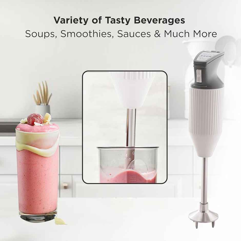 Boss E111 Portable 125 Watt Hand Blender (Grey)