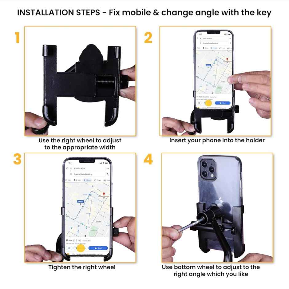 Autoguys B29 Mobile Holder For Bikes Or Bike Mobile Holder For Maps And Gps Navigation