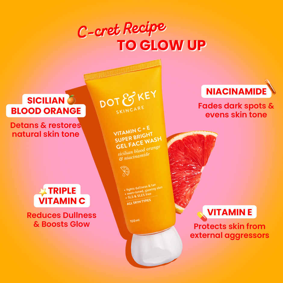 Dot & Key VITAMIN C + E Super Bright Gel Face Wash