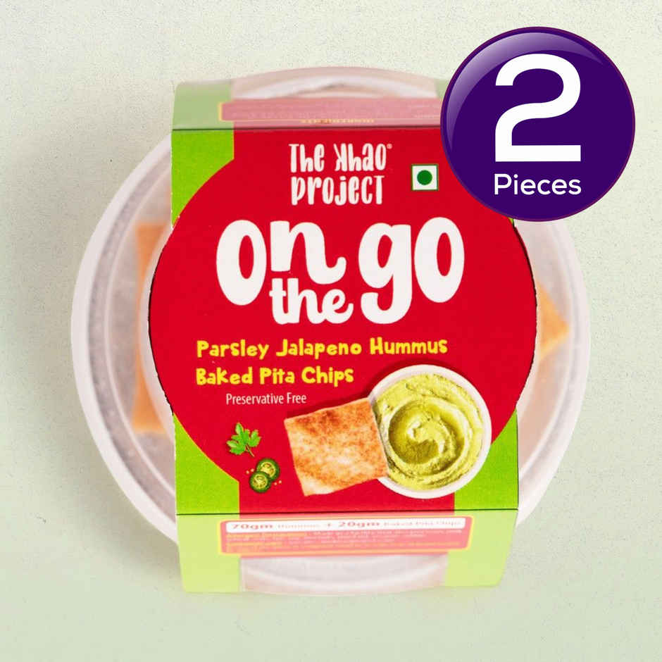 The Khao Project On the Go Parsley Jalapeno Hummus Combo