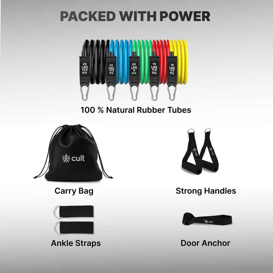 Cultfit 11 in 1 Resistance Tube