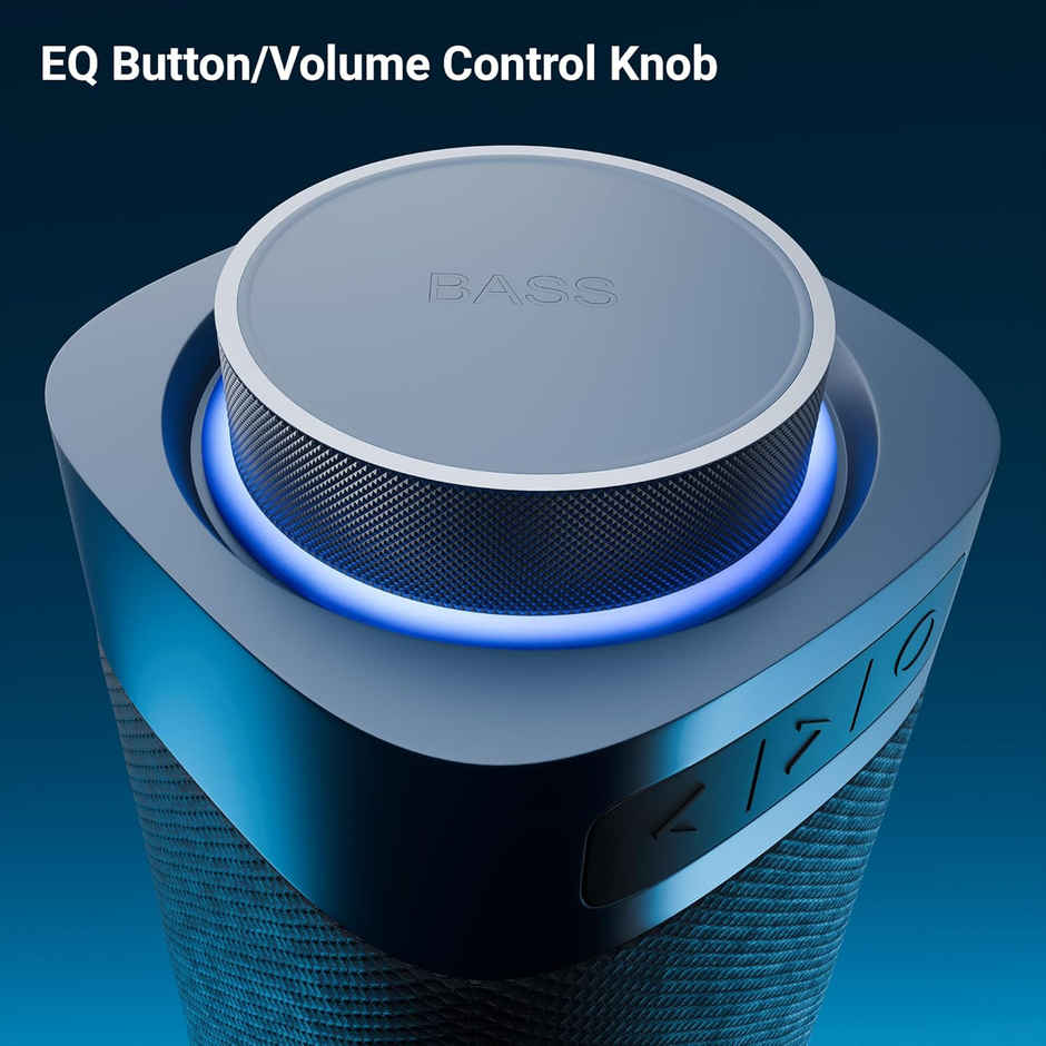 Zebronics Portable BT Speaker, Dual 6.35cm Drivers, Voice Assistant Support, Sound Feast 250 | Blue